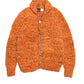 Mix Heather Zipper Cardigan - Dk. Orange Mix