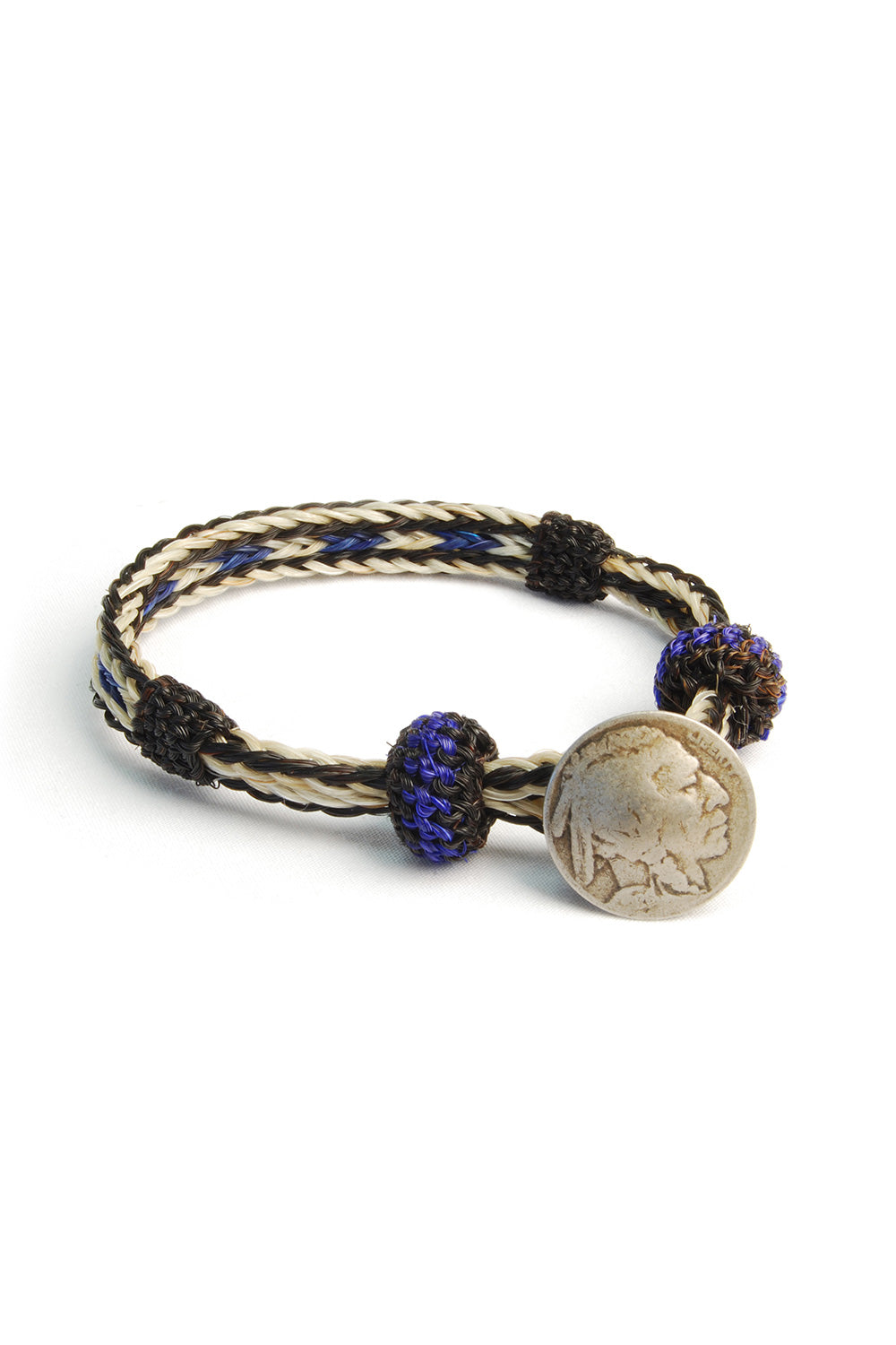 Concho Bracelet - #05 BLK X WHT/BLU