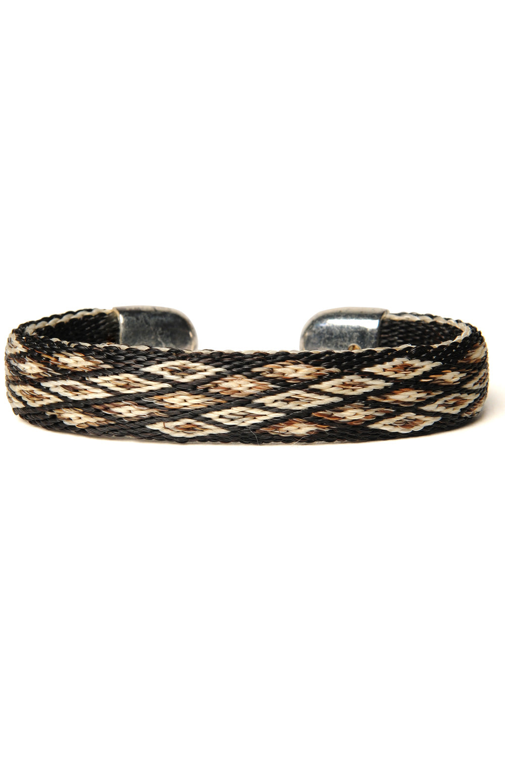 Bendable Horsehair Bracelet - BLK / NAT x WHT