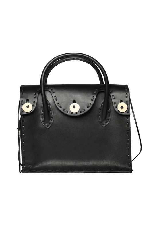 Western Stitch Bag L - Black