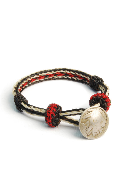 Concho Bracelet - #06 WHT X BLK/ RED