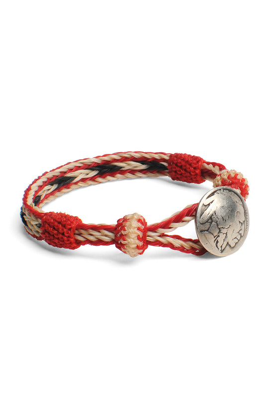 Concho Bracelet - #20 RED X WHT/BLK