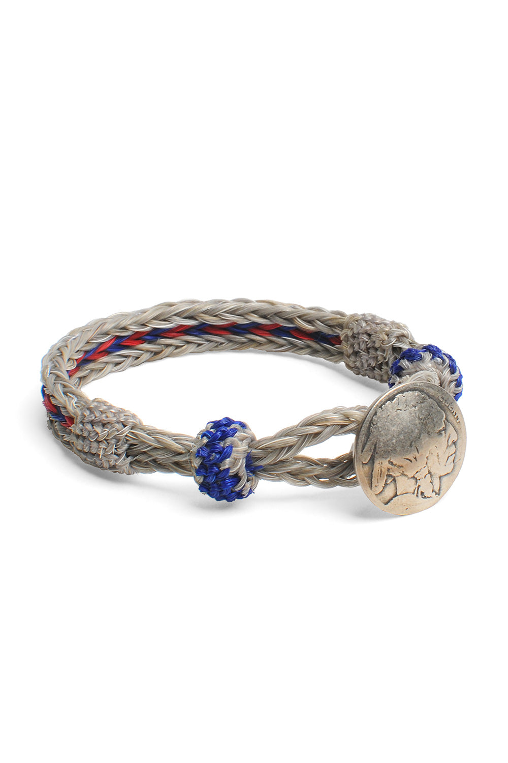 Concho Bracelet - #25 GREY/RED X BLU