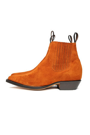 Botin Vaquero - Ante Cognac