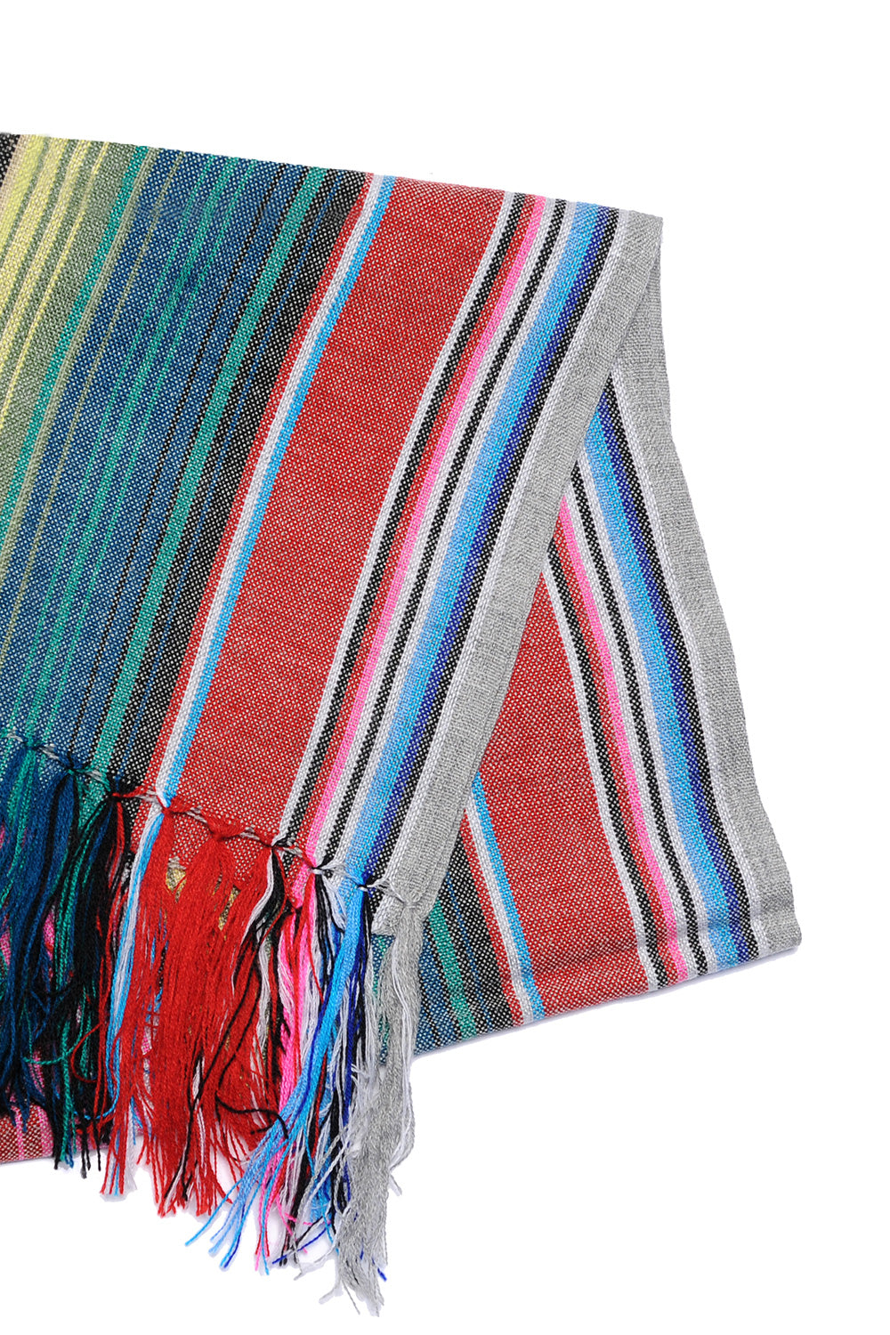 Narrow Serape Muffler - Grey #1