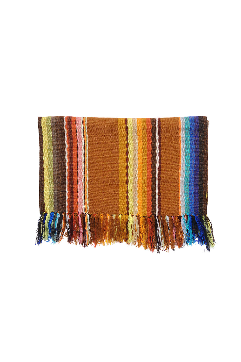 Wide Serape Muffler - Golden Brown